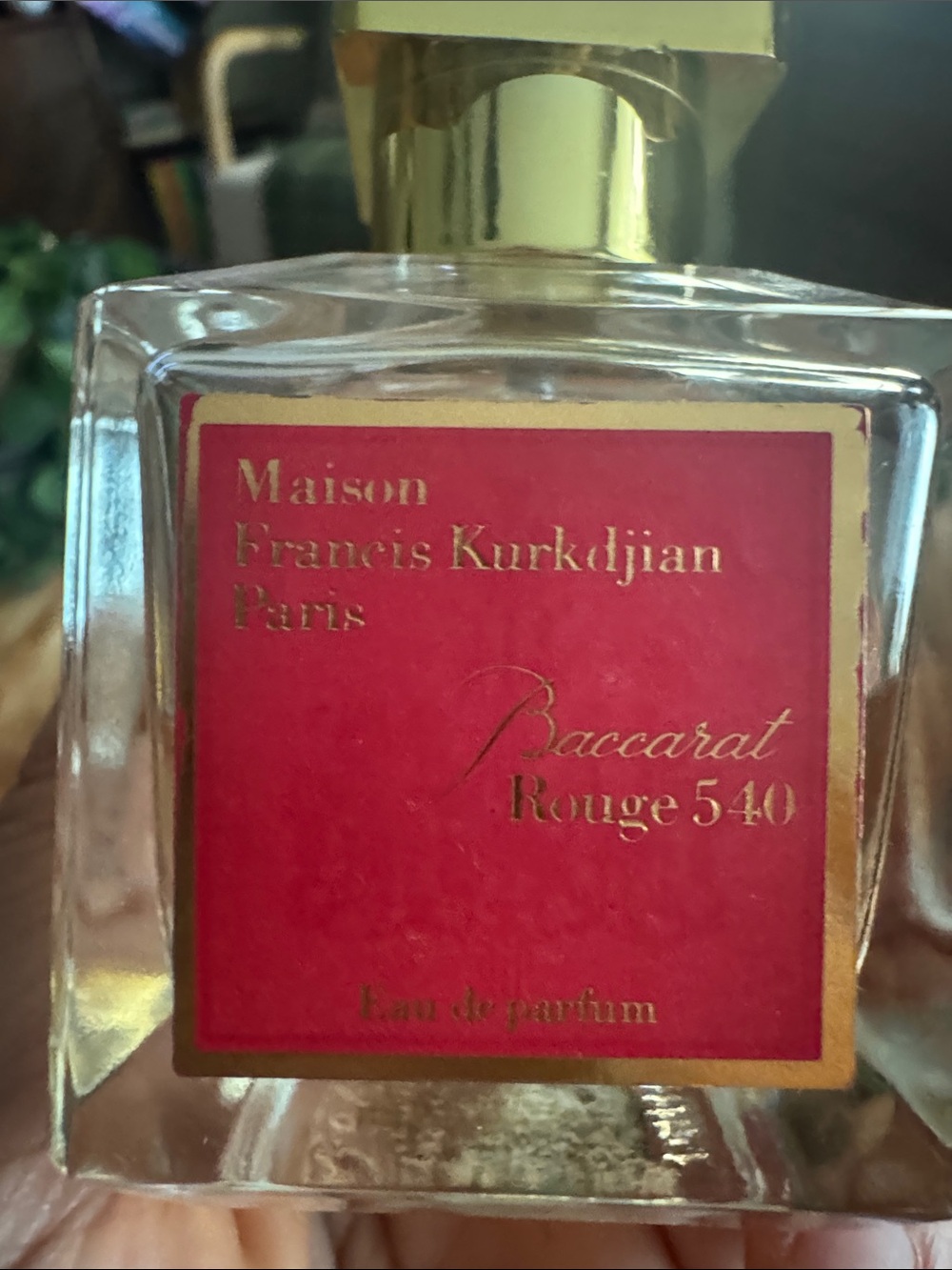 Baccarat Rouge 540 Maison Francis Kurkdjian Red Label Perf Bottle with Gold - Picture 4 of 8